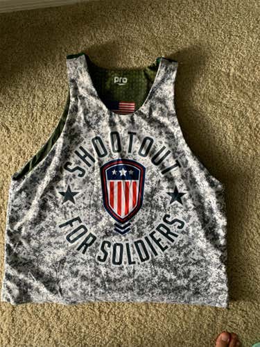 Shootout for soldiers reversible game jersey