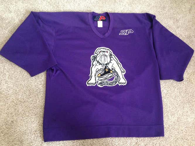 Long Beach Ice Dogs Purple Practice Jersey Pro Stock