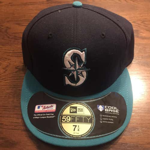 Seattle Mariners New Era Hat Size 7 1/4