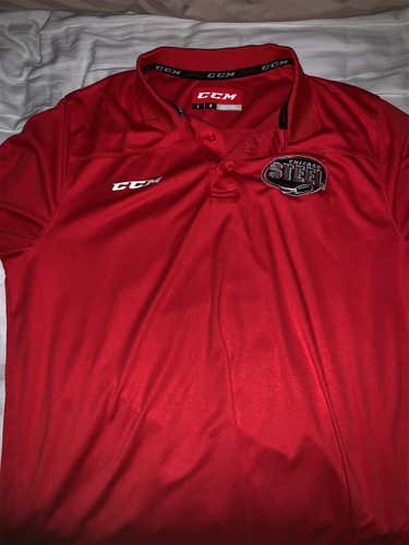 Chicago Steel CCM USHL Golf Shirt