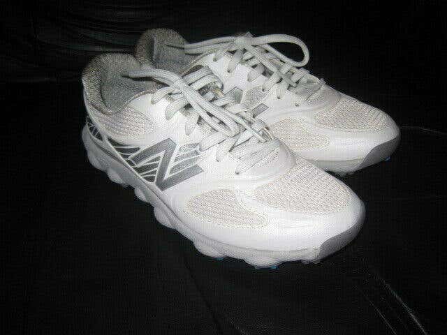 New Balance Minimus Golf Spikes Shoes women's 6 white blue NWOT NEW