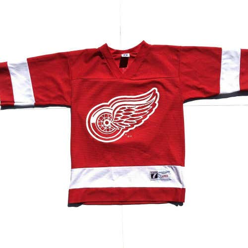 VTG Detroit Red Wings Brendan Shanahan Hockey Jersey Logo 7 90s NHL Youth Large
