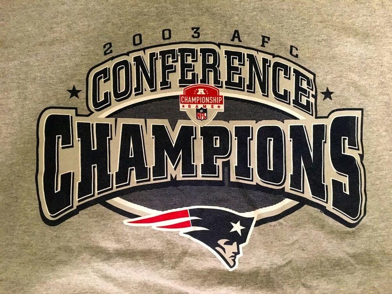 VTG New England Patriots 2003 AFC Conference Champions Super Bowl XXXVIII  Sz XXL