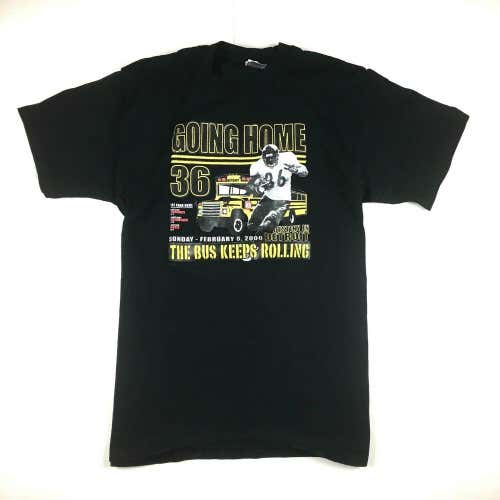 Jerome Bettis Pittsburgh Steelers Going Home T-Shirt Super Bowl XL Detroit Sz L