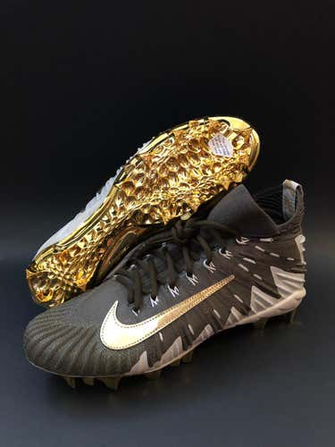 Nike Alpha Menace Elite Cleats Gold Edition Sz 10US