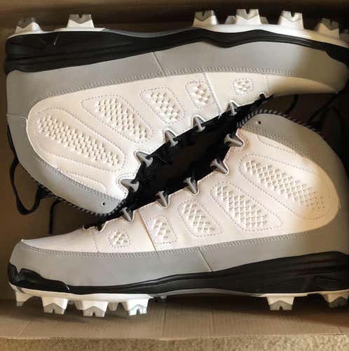 Jordan 9 ‘RE2PECT’ (Size 12) Wolf Grey Molded Baseball Cleats