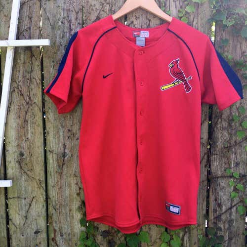 Nike St. Louis Cardinals Alternate Jersey Stitched Silver Tag (Sz Youth XL)