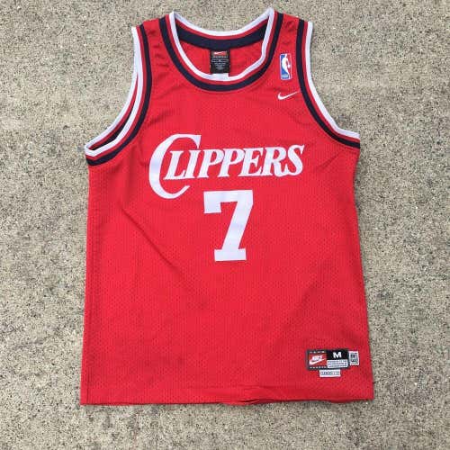 VTG Nike LA Clippers Lamar Odom Swingman Jersey Stitched #7 NBA Sz Youth M