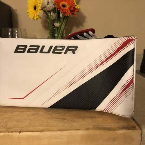 New Bauer Blocker Regular Senior Pro Stock