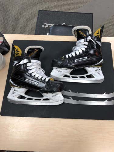 Bauer Supreme S180 Skates Sr Size 7D With Extra Set Of LS3 Steels