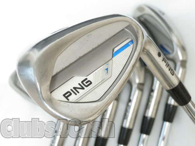 Ping i Series E1 Irons Black Dot CFS Distance Stiff Flex  4-P  #35758