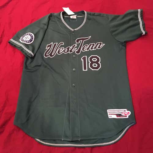 2010  Jackson Generals #18 Signed Autographed Game Used Worn MiLB Baseball Jersey Seattle Mariners