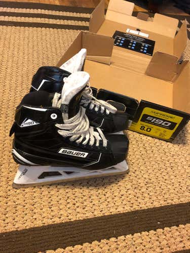 Bauer Supreme S190 Hockey Goalie Skates Senior Size 8
