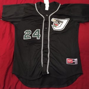 2010 Jackson Generals #24 Signed Autographed Game Used Worn MiLB Baseball Jersey Seattle Mariners