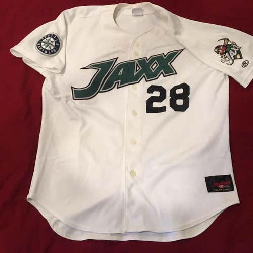 2009 Jackson Generals #28 Josh Fields Signed Autographed Game Used Worn MiLB Jersey Seattle Mariners