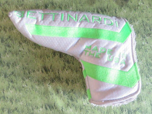 BETTINARDI Made in the USA Lime Green/Silver Putter Headcover  *No Trade*