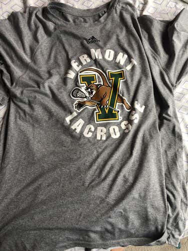 New Adidas UVM lacrosse shooting shirt size xl