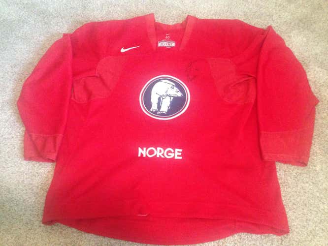 Norway IIHF Nike Swift  Jersey Pro Stock Red 60