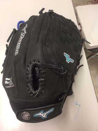 New Mizuno Supreme 12 inch Black and Teal Softball Glove
