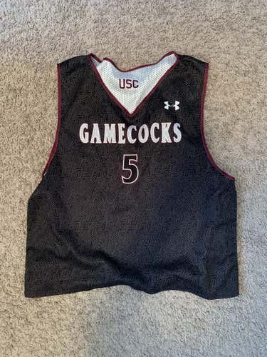[GAME WORN] South Carolina Lacrosse Reversible Practice Pinnie, #5 (2018) [L]