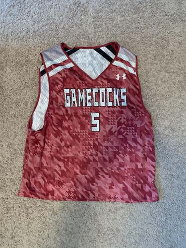 [GAME WORN] South Carolina Lacrosse Reversible Practice Pinnie, #5 (2017) [L]