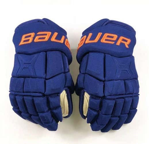 Pro Stock Pro Return 13” Bauer Total One MX3 Hockey Gloves Edmonton Oilers