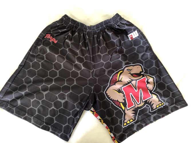 Maryland Terps Lacrosse Shorts Adult M/L