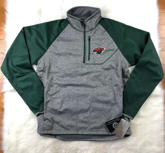 NHL Minnesota Wild G-III Soft Shell 1/4 Zip Pullover Track Jacket Men's L