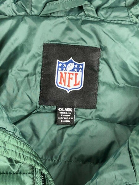 NFL Green Bay Packers Big & Tall Full Zip Hooded Puffer Jacket Green G-III,  4XL