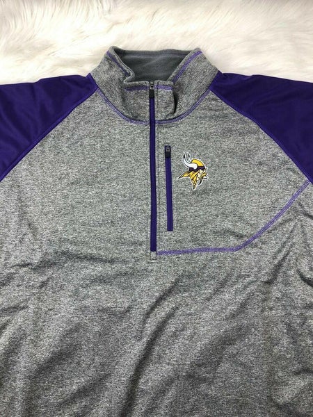 NFL Minnesota Vikings Soft Shell 1/4 Zip Pullover Track Jacket G-III Men's  5XL