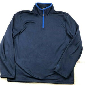 Vintage Starter 1990's 1/4 Zip Fleece Golf Track Jacket, Navy Blue, Men's Size L