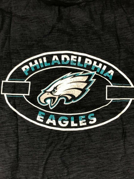 Team Fan Apparel NFL Adult Team Block Tagless T-Shirt - Cotton Blend -  Charcoal - Perfect for Game Day - Comfort and Style (Philadelphia Eagles 