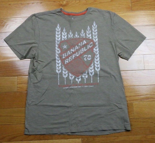 Vintage Banana Republic Strength & Reliability Tee Graphic T-Shirt Light Brown M