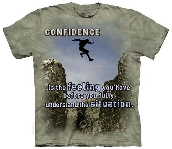 The Mountain Jumper Outdoor Men's M T Shirt "Confidence Tee" [Oekotex Certified]
