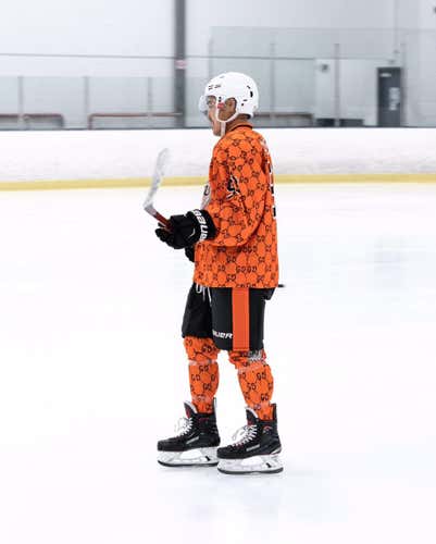 GUCCI GHOSTS HOCKEY SET JERSEY SOCKS GAME PRACTICE DRIP TOO HARD DONT STAND TOO CLOSE YOU GON DROWN!