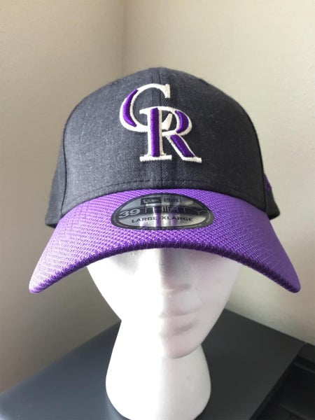 Colorado Rockies New Era L-XL Ball Cap In Purple And Dark Grey.