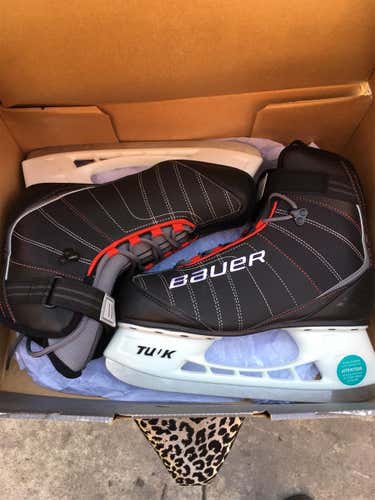 New Rec Ice React Hockey Skates Senior Pro Stock Size 9