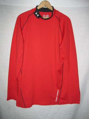 Under Armour Cold Gear Fitted Shirt men's XL red Running Fitness