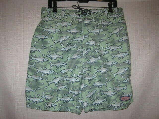 Vineyard Vines Fish Board Shorts men's L fishing casual outdoors Bonefish