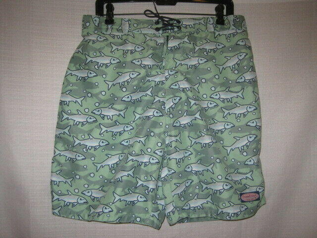 Vineyard Vines Fish Board Shorts men's L fishing casual outdoors Bonefish