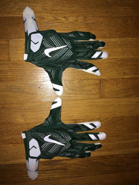 Player Worn Nike VaporKnit NFL Team Issued Training Gloves NY Jets XL