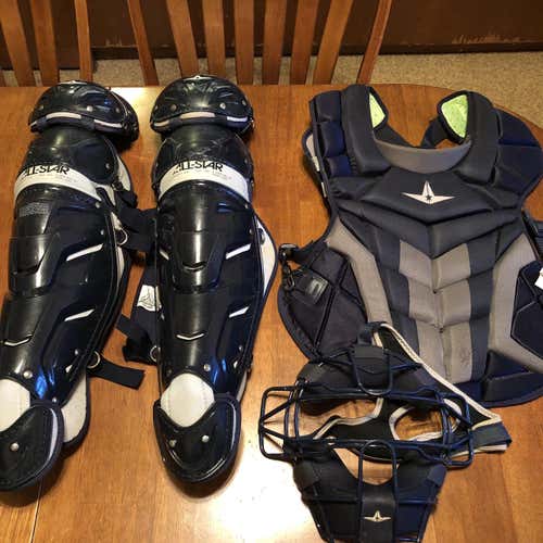 Like New All Star Navy Blue Catcher's Gear Combo No Trades!!