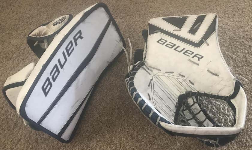 Bauer Reactor 7000 Goalie Blocker & Bauer One.9 Goalie Catcher Intermediate