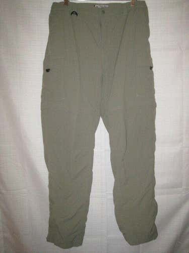 Columbia GRT Omni-Dry Convertible Cargo Hiking Pants men's L green fishing