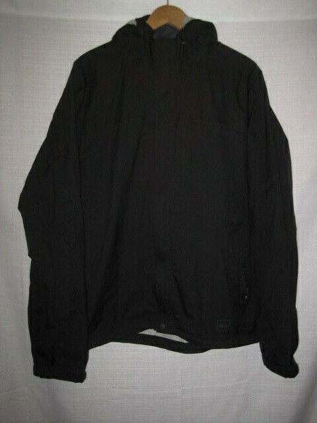 REI Ultra Light Waterproof Rain Jacket men's L black camping hiking fishing
