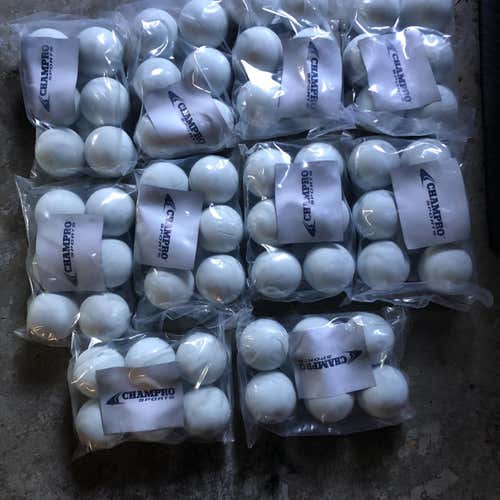 60 New Champion Lacrosse Balls White