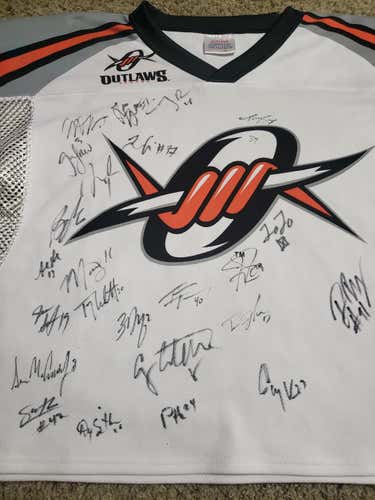 Denver Outlaws Team Autographed Jersey.