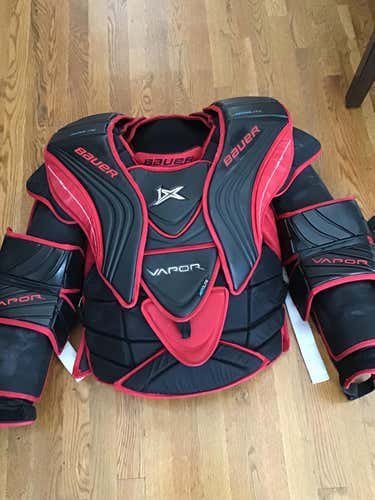 Bauer Vapor 1X Goalie Chest and Arm Protector Goalie Chest Protector Senior Pro Stock OHL Ice dogs
