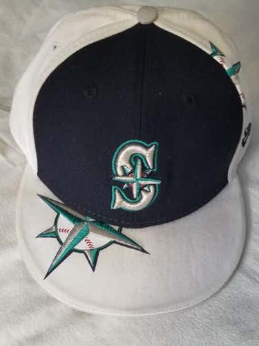 Seattle Mariners New Era Hat Fitted Size 7 3/4