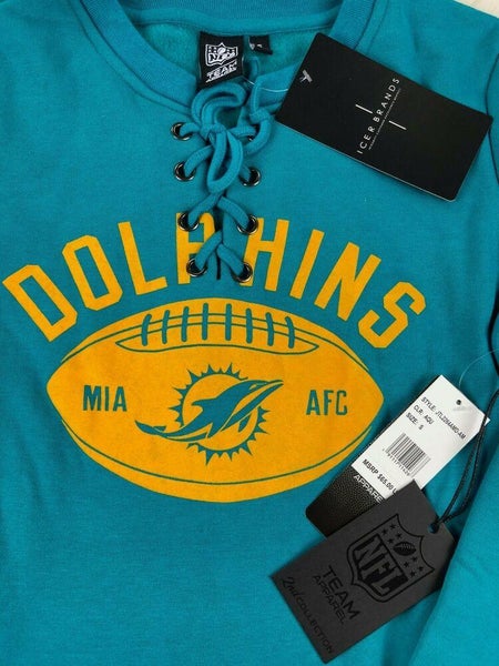 Miami Dolphins NFL Team Apparel Women's Lace Up T-Shirt